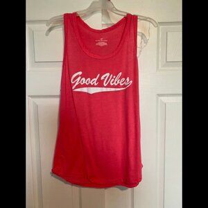 Bobbie Brooks Good Vibes Tank Top Size Large NEW NWOT